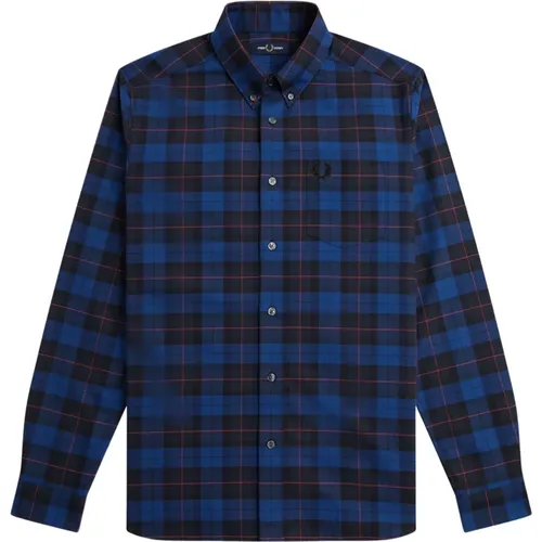 Casual Oxford Tartan Shirt , male, Sizes: L, XL - Fred Perry - Modalova