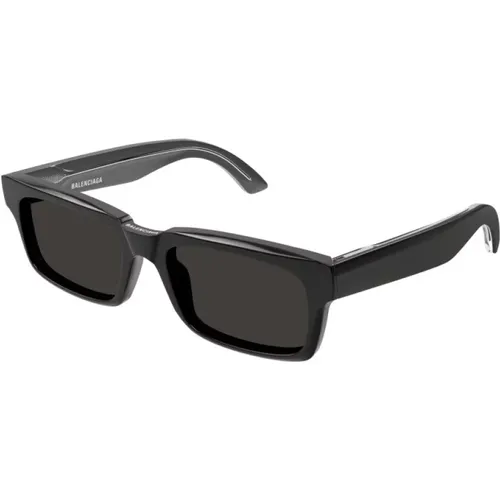 Graue Sonnenbrille Bb0345S 004 Stil , unisex, Größe: 55 MM - Balenciaga - Modalova
