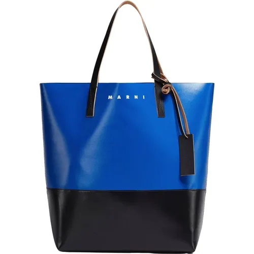 North/South Open Tote Bag , male, Sizes: ONE SIZE - Marni - Modalova