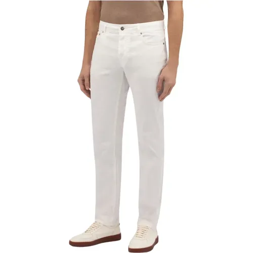 Weiße Stretch-Baumwoll-Fünf-Pocket-Hosen,Dunkelblaue Stretch-Baumwoll-Fünf-Taschen-Hose,Hellgraue Stretch-Baumwoll-Fünf-Taschen-Hose,Rote Stretch- - Brooks Brothers - Modalova