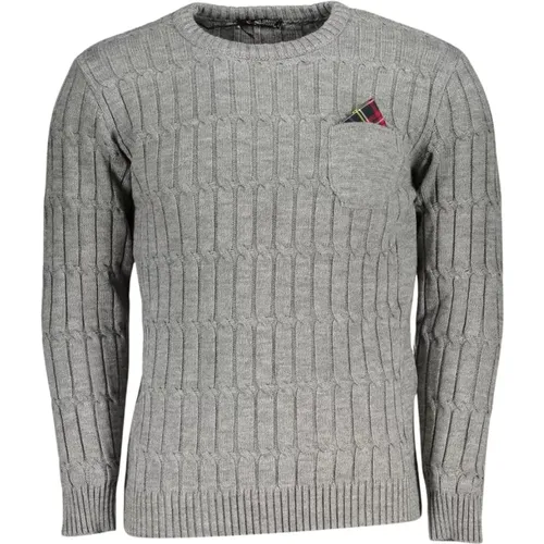 Twisted Crew Neck Sweater with Pocket , Herren, Größe: XL - U.S. Polo Assn. - Modalova