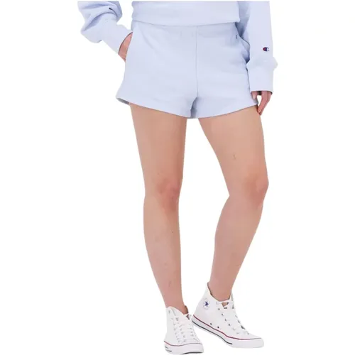 Damen Shorts Hellblau Stilvoll , Damen, Größe: S - Champion - Modalova