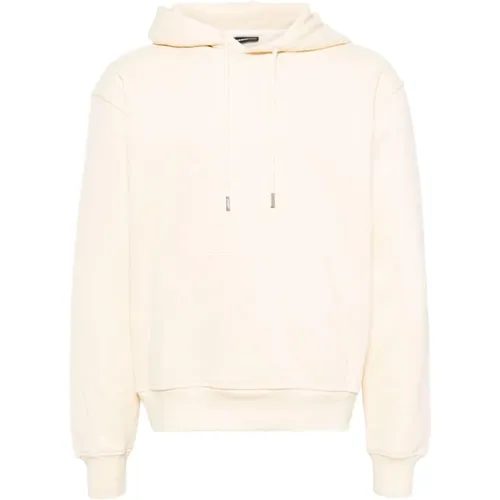 Hoodies,Besticktes Logo Hoodie Beiger Pullover - Jacquemus - Modalova