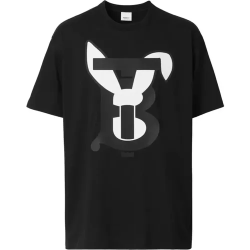 Baumwolle Logo Print T-shirt Top - Burberry - Modalova