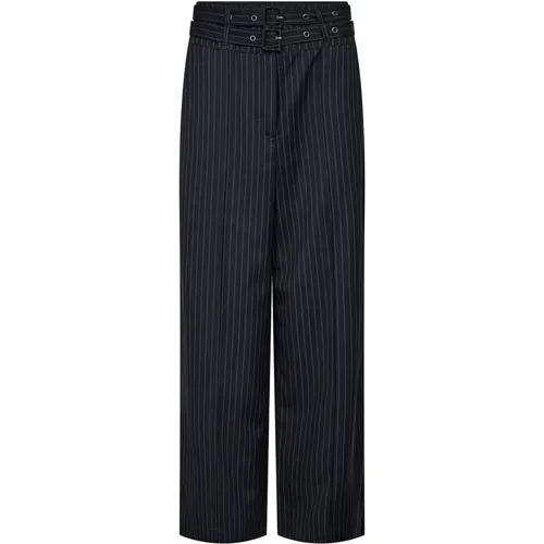 Bluecc Pin Pant Trousers Navy , female, Sizes: XL, S, L - Co'Couture - Modalova