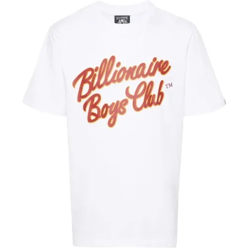 Logo Print Weißes T-Shirt für Männer , Herren, Größe: XL - Billionaire - Modalova