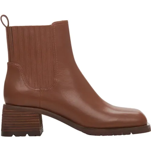 Damen Low-Heeled Chelsea Boots aus braunem Leder Er00114140 , Damen, Größe: 35 EU - Estro - Modalova