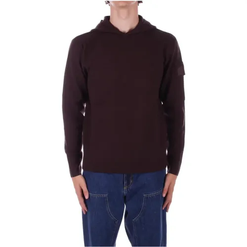 Metropolis Brauner Hoodie Pullover , Herren, Größe: M - C.P. Company - Modalova