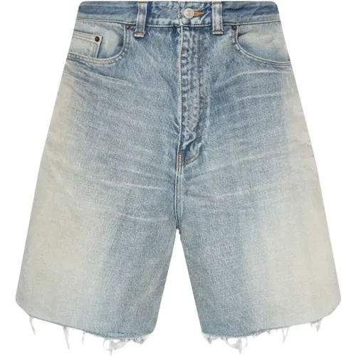 Shorts mit abgenutztem Effekt - Balenciaga - Modalova