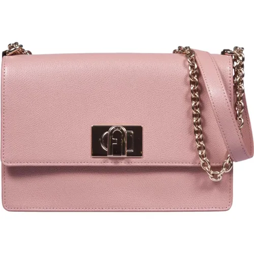 Rosa Schultertasche mit Twist Lock - Furla - Modalova