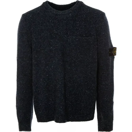 Gerippter Rundhalsausschnitt Pullover - Stone Island - Modalova