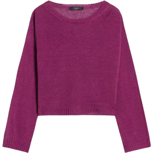 Round-Neck Strickwaren , Damen, Größe: XS - Max Mara Weekend - Modalova