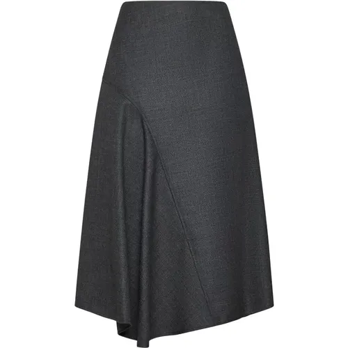 Elegant Grey Skirts , female, Sizes: M - BRUNELLO CUCINELLI - Modalova