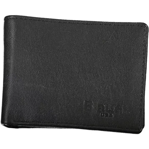 Elegant Leather Wallet with Two Compartments , male, Sizes: ONE SIZE - Blauer - Modalova