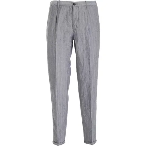 Tapered Trousers , male, Sizes: W34 - Incotex - Modalova