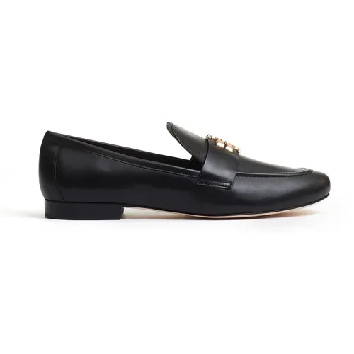 Eleanor Loafer Schwarzer Leder Eleganter Schuh , Damen, Größe: 36 EU - TORY BURCH - Modalova