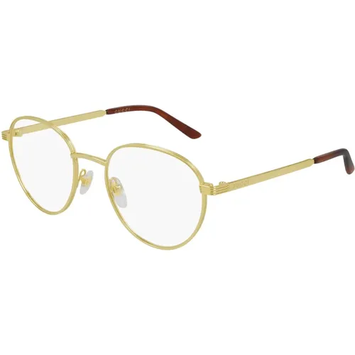 Gold Sunglasses Frames , unisex, Sizes: 51 MM - Gucci - Modalova