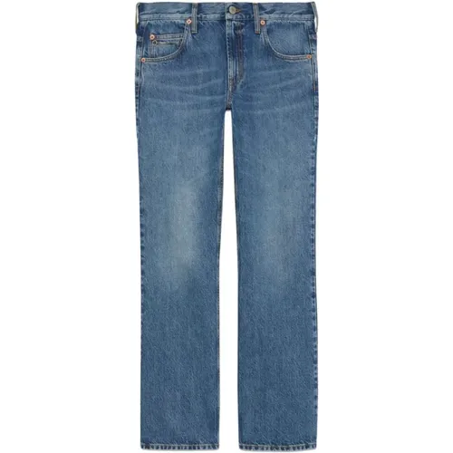 Denim Straight Leg Jeans , female, Sizes: W28, W29, W27 - Gucci - Modalova