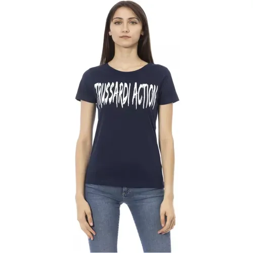 T-Shirts , Damen, Größe: M - Trussardi - Modalova