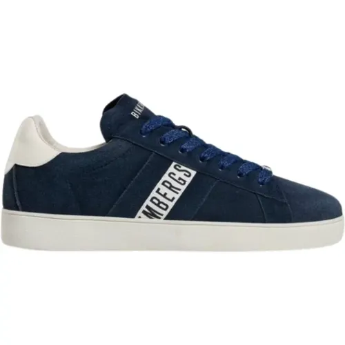 Blaue Gewaschene Herren Sneakers , Herren, Größe: 41 EU - Bikkembergs - Modalova