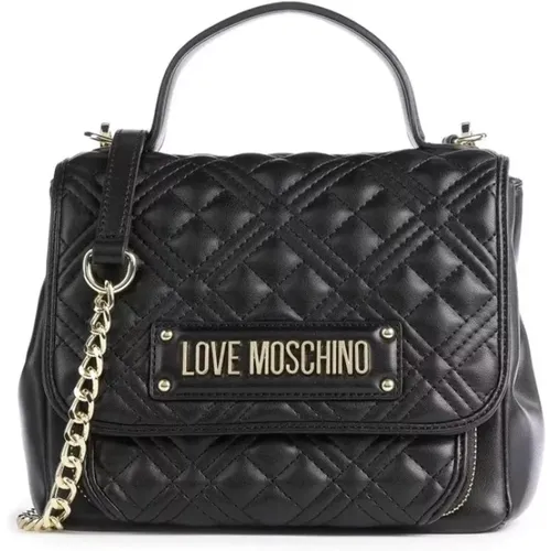 Polyurethane Love Handbag , female, Sizes: ONE SIZE - Moschino - Modalova