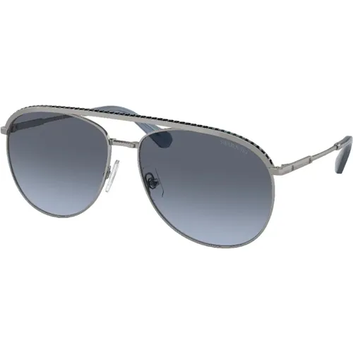 Stilvolle Metallsonnenbrille,Stylische Sonnenbrille für modebewusste Frauen,Goldene Sonnenbrille für den täglichen Gebrauch - Swarovski - Modalova