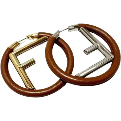 Pre-owned Metal earrings , female, Sizes: ONE SIZE - Fendi Vintage - Modalova