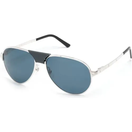 Silberne Sonnenbrille mit Zubehör,Goldene Sonnenbrille mit Zubehör - Cartier - Modalova