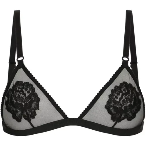 Schwarzer Bügel-BH , Damen, Größe: XL - Dolce & Gabbana - Modalova