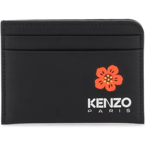Boke Flower Leder Kartenhalter - Kenzo - Modalova