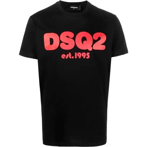 Dsq2 Est.1995 Cotton T-shirt - , male, Sizes: XL, S - Dsquared2 - Modalova