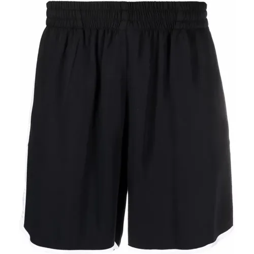 Contrast Stripe Elastic Waist Shorts , male, Sizes: 2XL, L, M, XL - Blue Sky Inn - Modalova