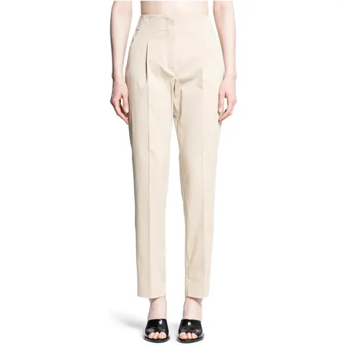 Hochtaillierte Seiden-Gabardine-Hose,Slim-fit Trousers - Max Mara - Modalova