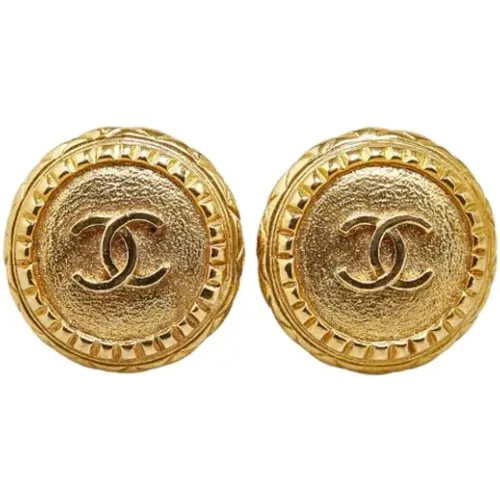 Pre-owned Metal earrings , female, Sizes: ONE SIZE - Chanel Vintage - Modalova