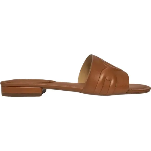 Braune Sandalen für Frauen , Damen, Größe: 38 EU - Ralph Lauren - Modalova
