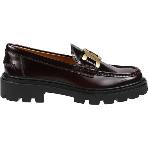 Elegant Chain Loafers for Women , female, Sizes: 4 1/2 UK, 3 UK, 6 1/2 UK, 6 UK, 3 1/2 UK, 5 UK, 4 UK - TOD'S - Modalova