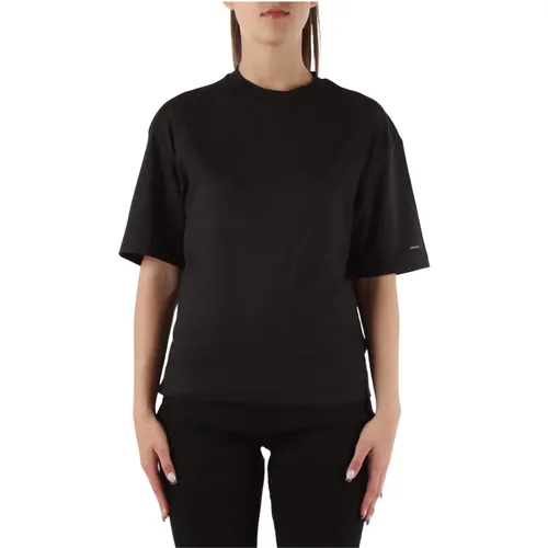 Cut Out Cotton T-shirt , female, Sizes: S, XS, M - Calvin Klein - Modalova