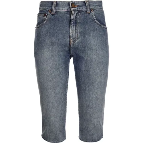 Gekürzte Jeans , Damen, Größe: W29 - Saint Laurent - Modalova