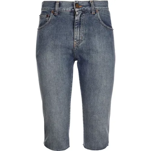 Gekürzte Jeans , Damen, Größe: W26 - Saint Laurent - Modalova