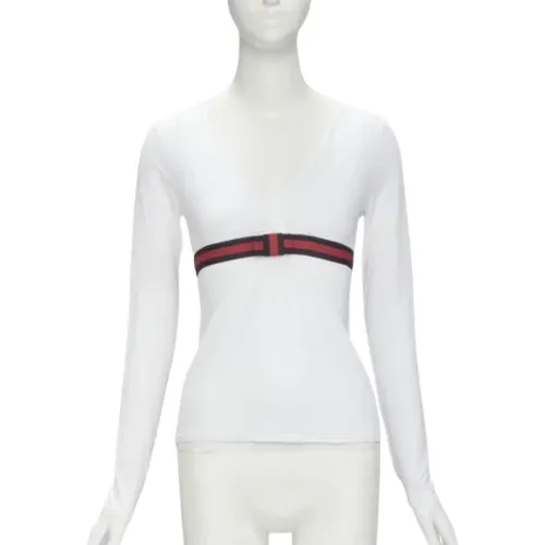 Pre-owned Cotton tops , female, Sizes: XS - Gucci Vintage - Modalova