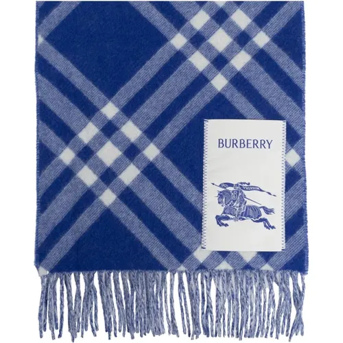 Scarf with check pattern , unisex, Sizes: ONE SIZE - Burberry - Modalova