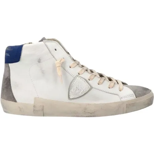 Vintage High-Top Sportschuhe , Herren, Größe: 44 EU - Philippe Model - Modalova