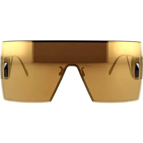 Square Frame Sunglasses with Mirrored Gold Lenses , unisex, Sizes: ONE SIZE - Dior - Modalova