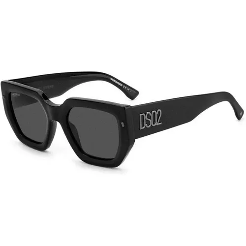 Schwarze Sonnenbrille D2 0031/S , Herren, Größe: 53 MM - Dsquared2 - Modalova