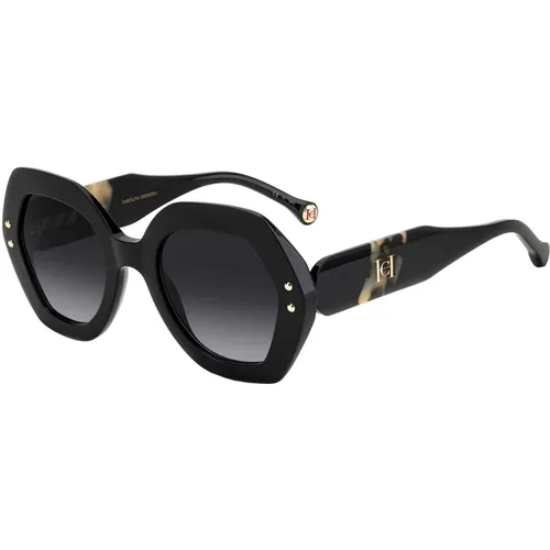 Black Havana Sunglasses , female, Sizes: 52 MM - Carolina Herrera - Modalova