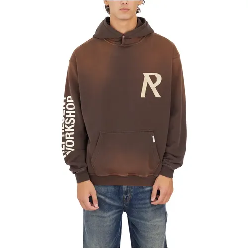 Hoodie with Masking Tape Print , male, Sizes: L, S, XS, XL, M - Represent - Modalova