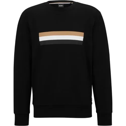 Crewneck Sweater with Logo Print , male, Sizes: XL - Hugo Boss - Modalova