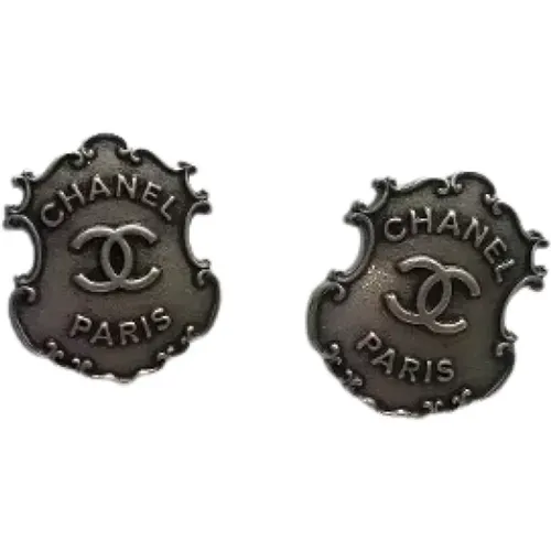 Pre-owned Metal earrings , female, Sizes: ONE SIZE - Chanel Vintage - Modalova