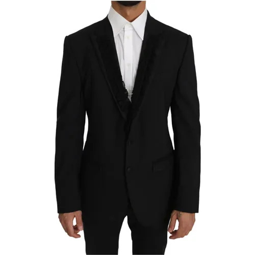 Schwarzer Martini Torrero Blazer - Dolce & Gabbana - Modalova