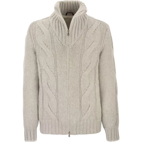 Cashmere Knit Outerwear with Down Filling , male, Sizes: XL - BRUNELLO CUCINELLI - Modalova